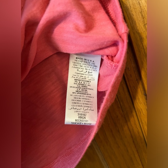 Vintage Bebe Y2K Crystal Logo Cap/Short Sleeve Shirt Size XS in Smokey Rose - Picture 6 of 7